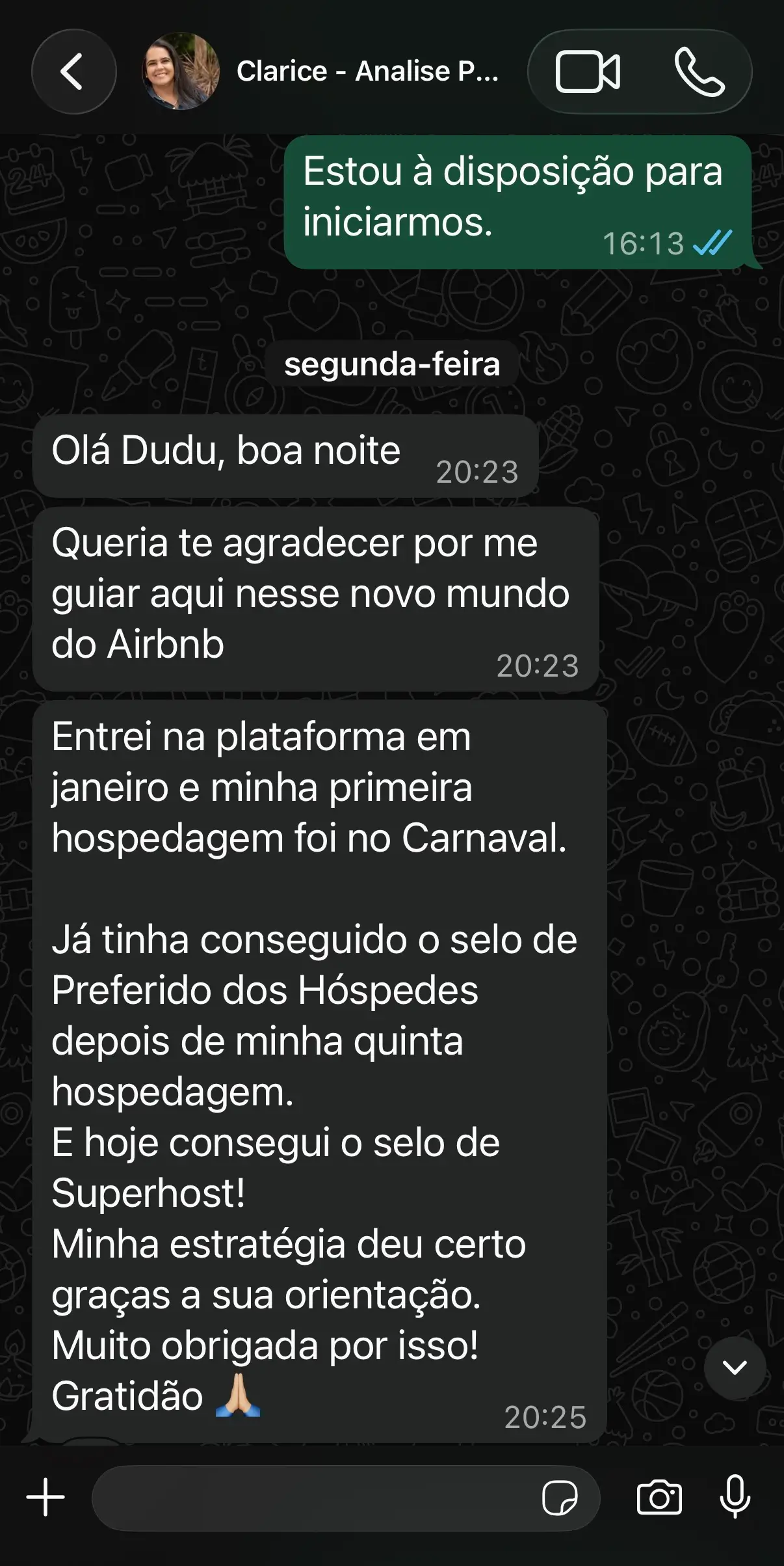 Depoimento real de aluno — ajustes no anúncio